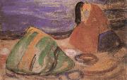 Edvard Munch Teary girl oil painting on canvas